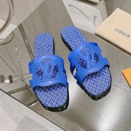 Louis Vuitton LV Isola Flat Slides Women Calf Leather 1ABP0E Blue