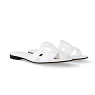 Louis Vuitton LV Isola Flat Slides Women Calf Leather 1ABP0E White