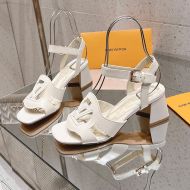 Louis Vuitton Isola Sandals Women Calf Leather White