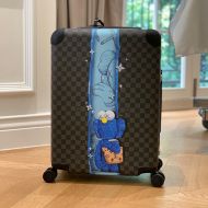 Louis Vuitton Horizon 55 Luggage In Damier Graphite Kaws Canvas Black