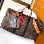 Louis Vuitton Keepall Bandouliere 50 Bag In Monogram Canvas M56855 Brown