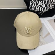 Louis Vuitton Enamel LV Signature Logo Baseball Cap In Cotton Khaki