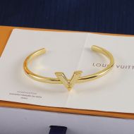 Louis Vuitton Essential V Cuff Bracelet In Metal Gold