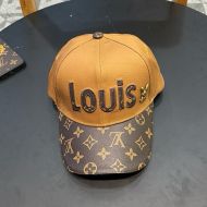 Louis Vuitton Louis Signature Rabbit Icon Baseball Cap In Cotton with Monogram Leather Visor Brown