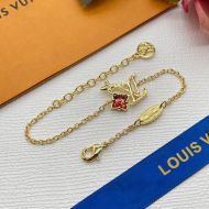 Louis Vuitton Loulougram Bracelet In Metal with Monogram Flower Gold