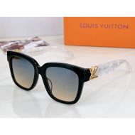 Louis Vuitton LV-GO14 Square Sunglasses In Acetate Z2120E Black/White