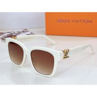 Louis Vuitton LV-GO14 Square Sunglasses In Acetate Z2120E White