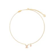 Louis Vuitton LV Iconic Necklace In Metal with Enamel M01215 Gold/Pink