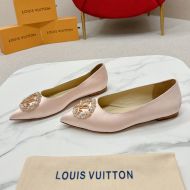 Louis Vuitton Met Flat Ballerinas Women Satin Pink