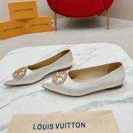 Louis Vuitton Met Flat Ballerinas Women Satin White