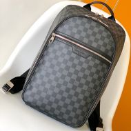 Louis Vuitton Michael Backpack In Damier Graphite Canvas N45279 Black