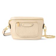 Louis Vuitton Mini Bumbag In Monogram Empreinte Leather M83275 Beige