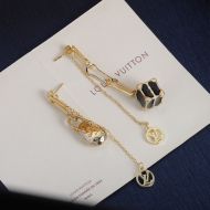 Louis Vuitton Minigram Earrings In Metal Gold