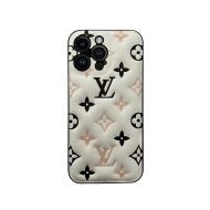 Louis Vuitton iPhone Case In Monogram Embossed Leather White/Black