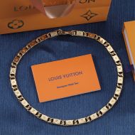 Louis Vuitton Monogram Tied Up Necklace In Metal M00919 Gold