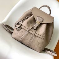 Louis Vuitton Montsouris Backpack In Monogram Empreinte Leather M45410 Grey