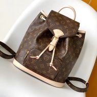 Louis Vuitton Montsouris PM Backpack In Monogram Canvas M11198 Brown