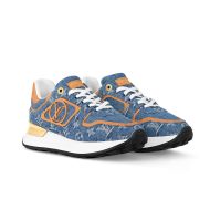 Louis Vuitton Neo Run Away Sneakers Unisex Monogram Denim 1ACHR7 Blue