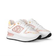 Louis Vuitton Neo Run Away Sneakers Women Patent Damier Canvas Pink