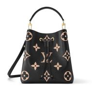 Louis Vuitton NeoNoe MM Bucket Bag In Monogram Empreinte Leather M45497 Black