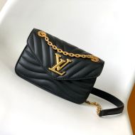 Louis Vuitton New Wave Chain Bag PM In Calf Leather M20687 Black