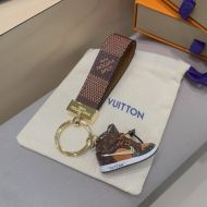 Louis Vuitton Nike Air Jordan Keyring In Checkerboard Canvas Brown