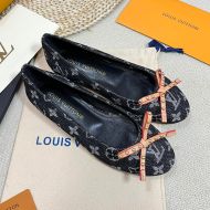 Louis Vuitton Nina Flat Ballerinas Women Monogram Denim Black