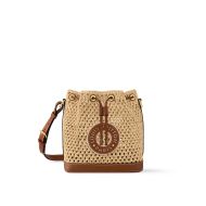 Louis Vuitton Noe BB Bucket Bag In Raffia M24722 Brown