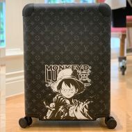 Louis Vuitton Horizon 55 Luggage In Monogram One Piece Canvas Black