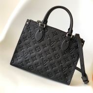 Louis Vuitton OnTheGo PM Tote In Monogram Empreinte Leather Black