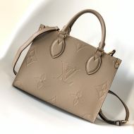 Louis Vuitton OnTheGo PM Tote In Monogram Empreinte Leather M45779 Grey