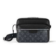 Louis Vuitton Outdoor Messenger In Monogram Canvas And Taiga Leather M30233 Black