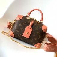 Louis Vuitton Petite Malle Souple Handbag In Monogram Canvas M45531 Pink