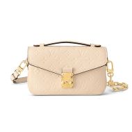 Louis Vuitton Pochette Metis East West Handbag In Monogram Empreinte Leather M22942 Beige