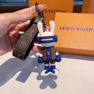 Louis Vuitton Doll Rabbit Keyring In Monogram Canvas Blue