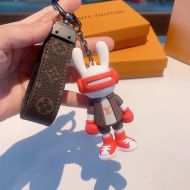 Louis Vuitton Doll Rabbit Keyring In Monogram Canvas Red