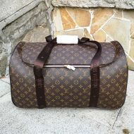 Louis Vuitton Rolling Duffel 55 In Monogram Canvas Brown