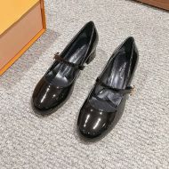 Louis Vuitton Romy Flat Ballerinas Women Patent Leather Black