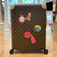 Louis Vuitton Horizon 55 Luggage In Monogram My LV World Tour Canvas Brown