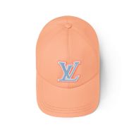 Louis Vuitton LV Signature Baseball Cap In Cotton M7377M Orange