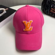 Louis Vuitton LV Signature Baseball Cap In Cotton M7289M Rose