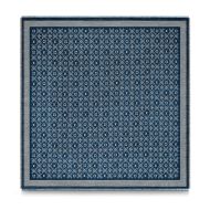 Louis Vuitton Since 1854 Monogram Shawl 140 In Silk and Wool MP2821 Blue