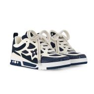 Louis Vuitton LV Skate Sneakers Men Mix Of Materials 1ACRO7 Navy Blue/White