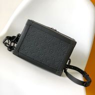 Louis Vuitton Soft Trunk Messenger In Taurillon Monogram Leather M55700 Black