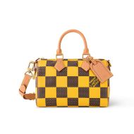 Louis Vuitton Speedy Bandouliere 25 Bag In Damier Pop Canvas N40584 Yellow