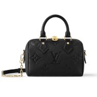 Louis Vuitton Speedy Bandouliere 20 Bag In Monogram Empreinte Leather M58953 Black