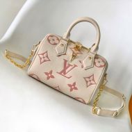 Louis Vuitton Speedy Bandouliere 20 Bag In Monogram Empreinte Leather M46397 Beige