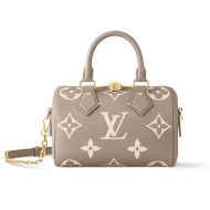 Louis Vuitton Speedy Bandouliere 20 Bag In Monogram Empreinte Leather M46575 Grey