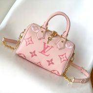 Louis Vuitton Speedy Bandouliere 20 Bag In Monogram Empreinte Leather M46518 Pink