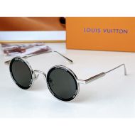 Louis Vuitton Super Vision Round Sunglasses In Metal Z2223U Black/Silver